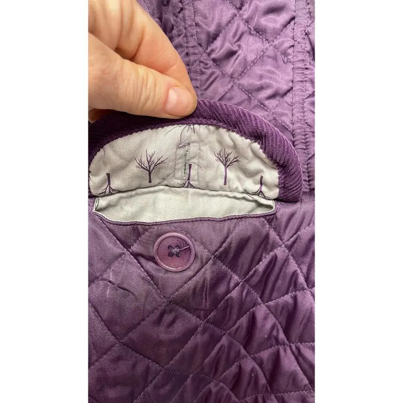 Cuddledown Quilted Deep Purple Coat Size Large (L) - Picture 4 of 8